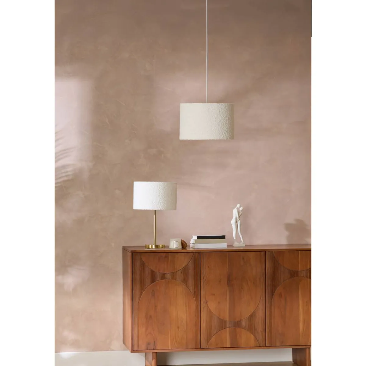 Atmosphera Suspensions Naturelles*Abat-jour "Beline" Blanc2