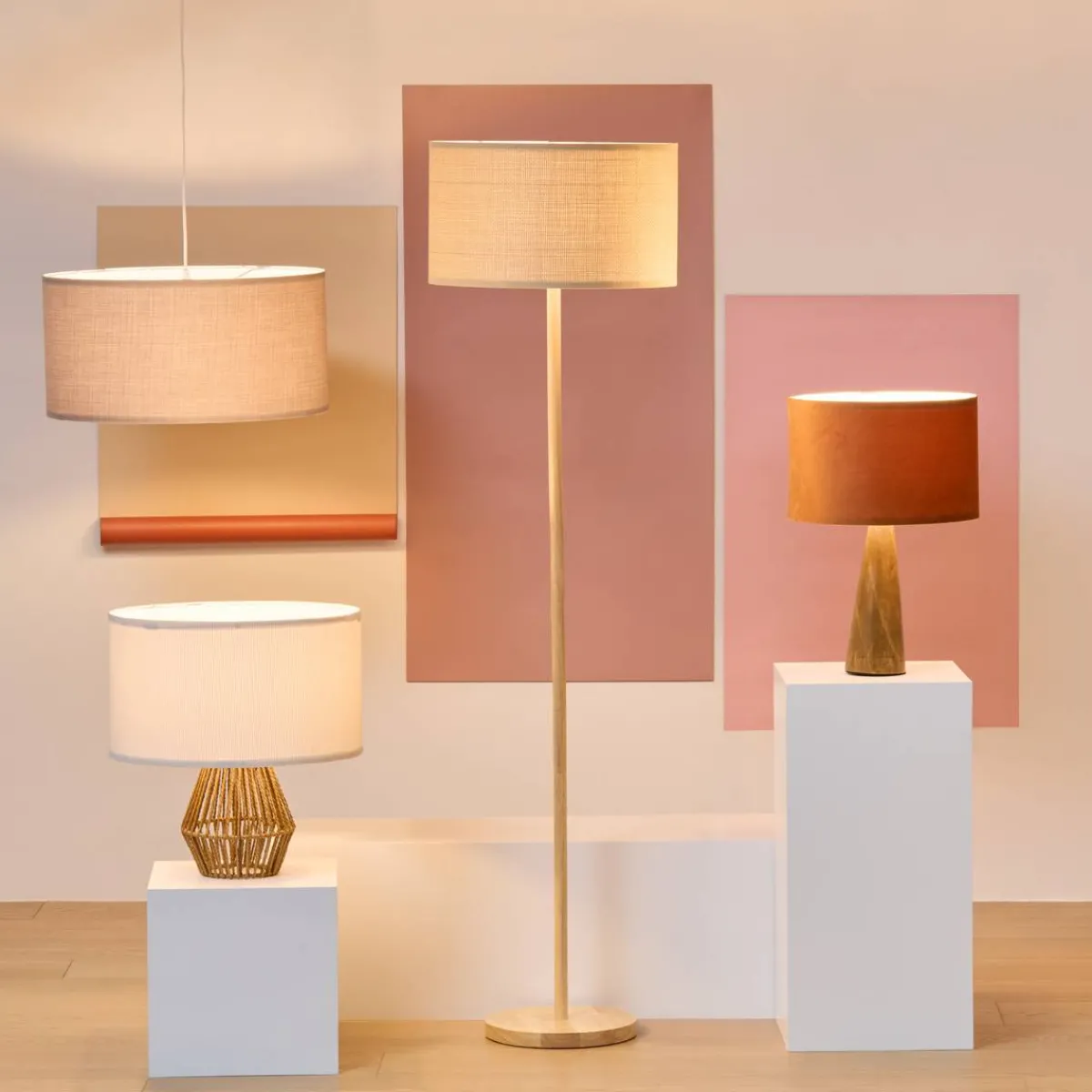 Atmosphera Suspensions Naturelles*Abat-jour "Beline" Beige