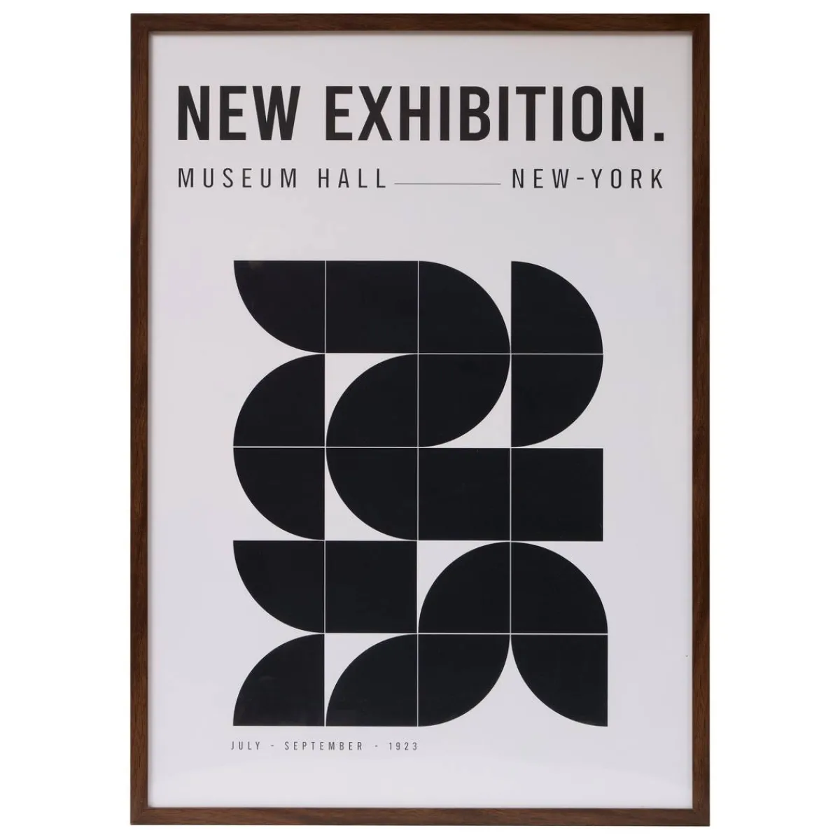 Atmosphera Toiles, Tableaux*Affiche encadrée "Adem" noir/blanc