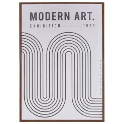 Atmosphera Toiles, Tableaux*Affiche encadrée "Adem" Marron