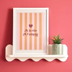 Atmosphera Toiles, Tableaux*Affiche encadrée "Cheri" Rose