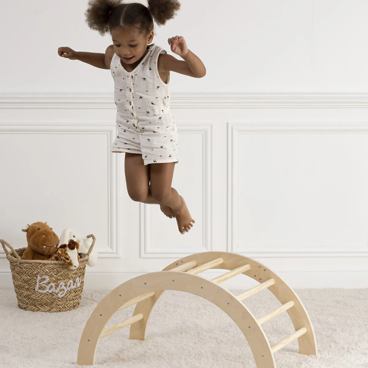 Atmosphera Peluches, Jouets|Sélection Montessori*Arche d'escalade enfant Beige
