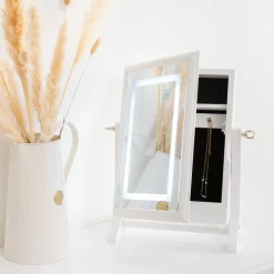 Atmosphera Boîtes À Bijoux, Porte-Bijoux*Armoire à bijoux LED, bois Noir