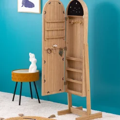 Atmosphera Boîtes À Bijoux, Porte-Bijoux|Voir Tout *Armoire à bijoux sur pied Beige