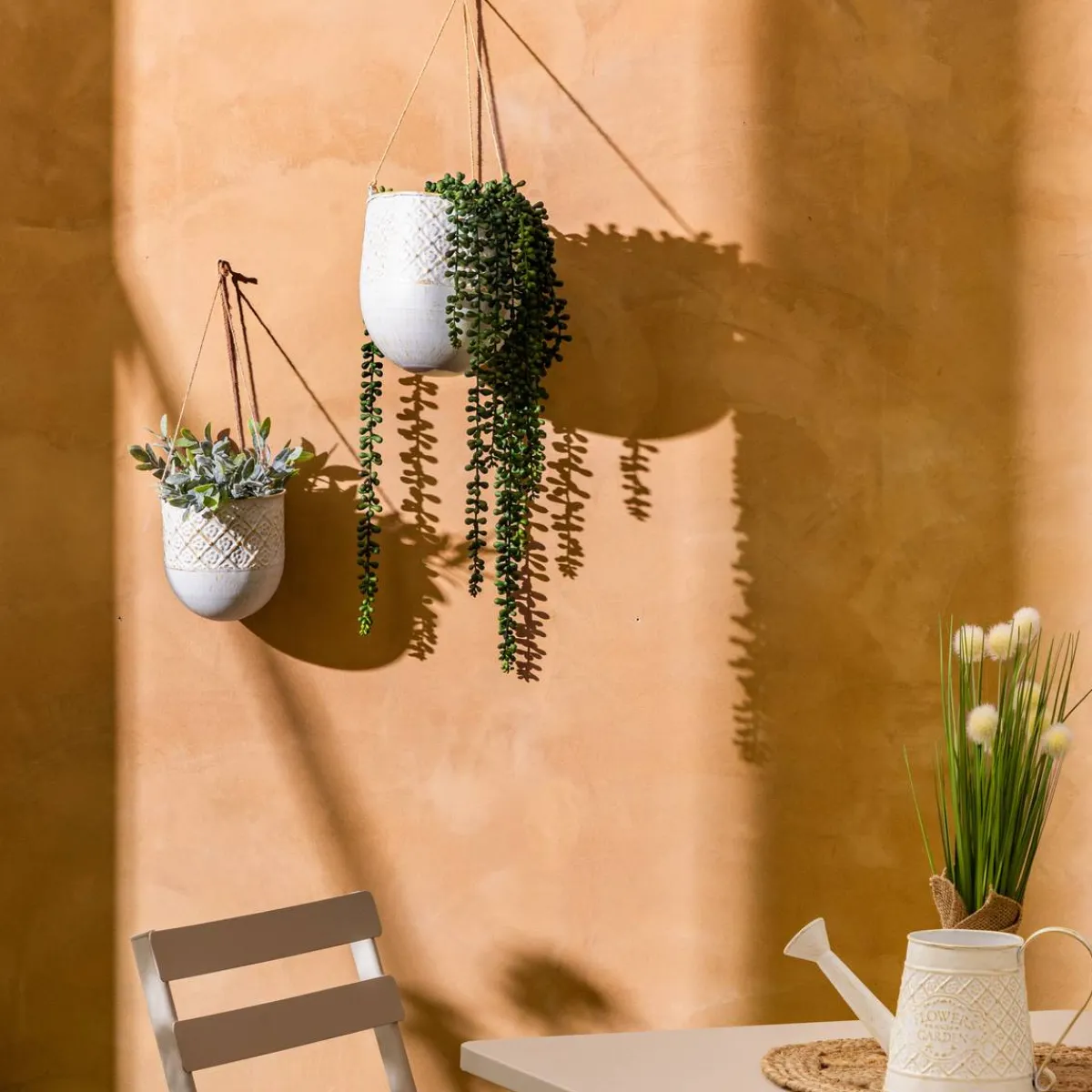 Atmosphera Pots De Fleurs*Arrosoir "Tino" Blanc