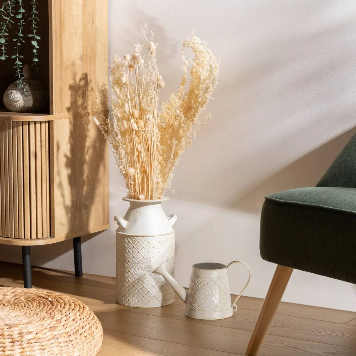 Atmosphera Pots De Fleurs*Arrosoir "Tino" Blanc