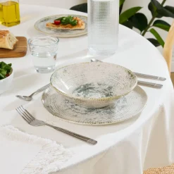 Atmosphera Assiettes Creuses*Assiette creuse  "Ariane" Blanc