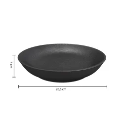 Atmosphera Assiettes Creuses*Assiette creuse "Caviar" Blanc