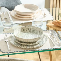 Atmosphera Assiettes Creuses*Assiette creuse  "Gina" Vertkaki