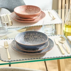 Atmosphera Assiettes Creuses*Assiette creuse  "Ines" Blanc