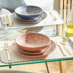 Atmosphera Assiettes Creuses*Assiette creuse "Ines" Blanc