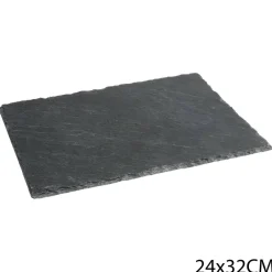 Atmosphera Plats De Service, Présentoirs*Assiette de présentation "Ardoise" Noir