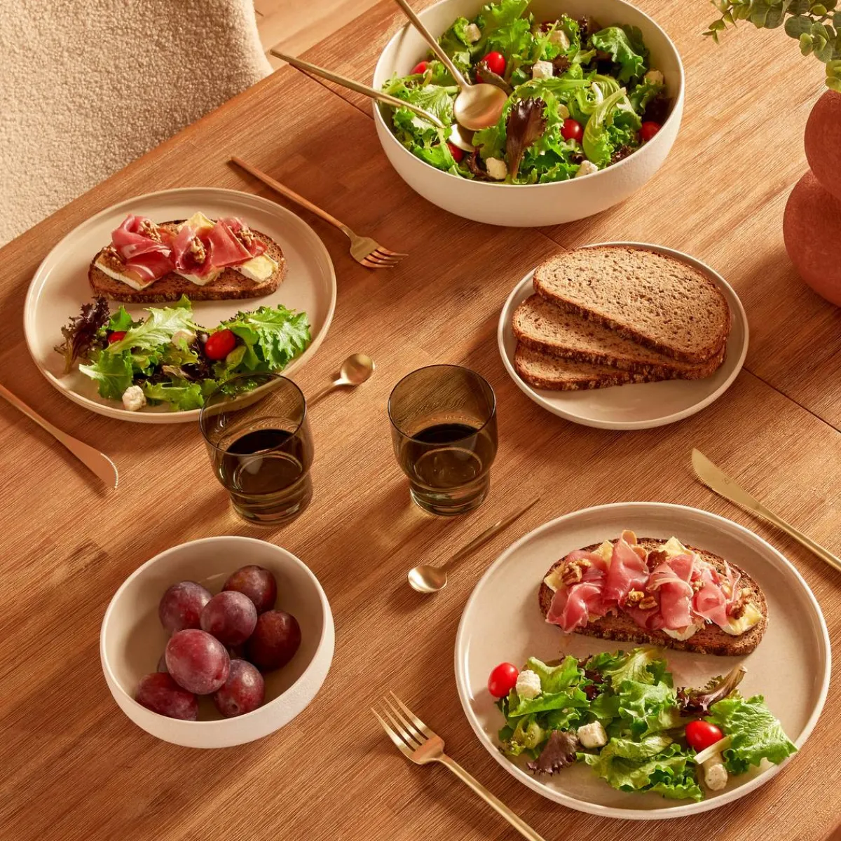 Atmosphera Assiettes À Dessert*Assiette à dessert "Chiara" Grisfoncé