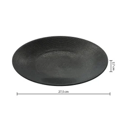 Atmosphera Assiettes Plates*Assiette plate "Caviar" Multicolore