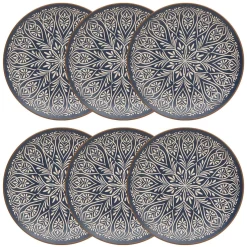Atmosphera Assiettes Plates*Assiette plate  "Ines" Blanc