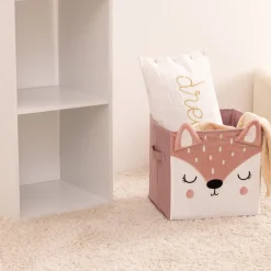 Atmosphera Paniers De Rangements*Bac de rangement "Biche" Rose