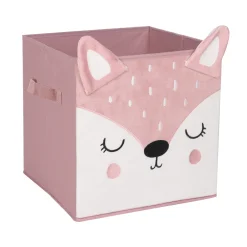 Atmosphera Paniers De Rangements*Bac de rangement "Biche" Rose