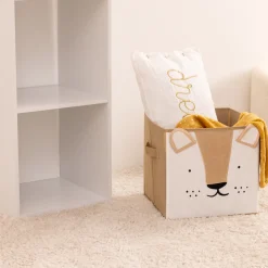 Atmosphera Paniers De Rangements*Bac de rangement  Lion "Joey" Jaune