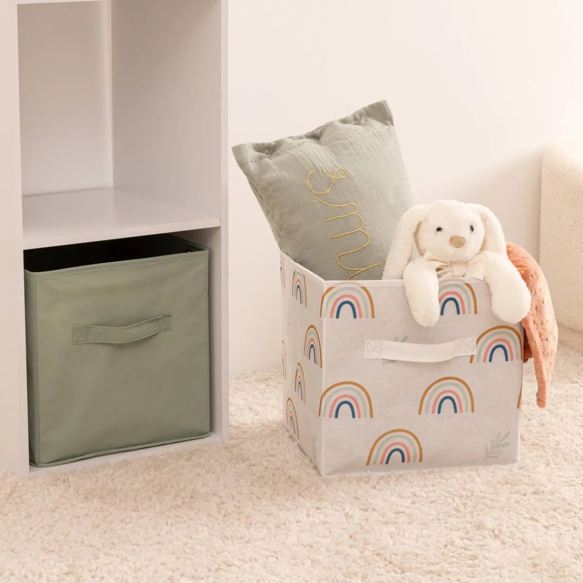 Atmosphera Paniers De Rangements*2 bacs rangements enfant Vert