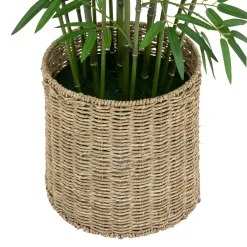 Atmosphera Plantes Artificielles*Bambou artificiel, pot naturel Noir