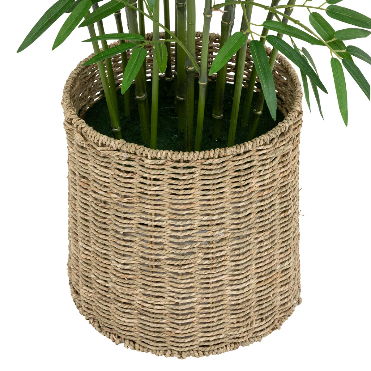 Atmosphera Plantes Artificielles*Bambou artificiel, pot naturel Noir