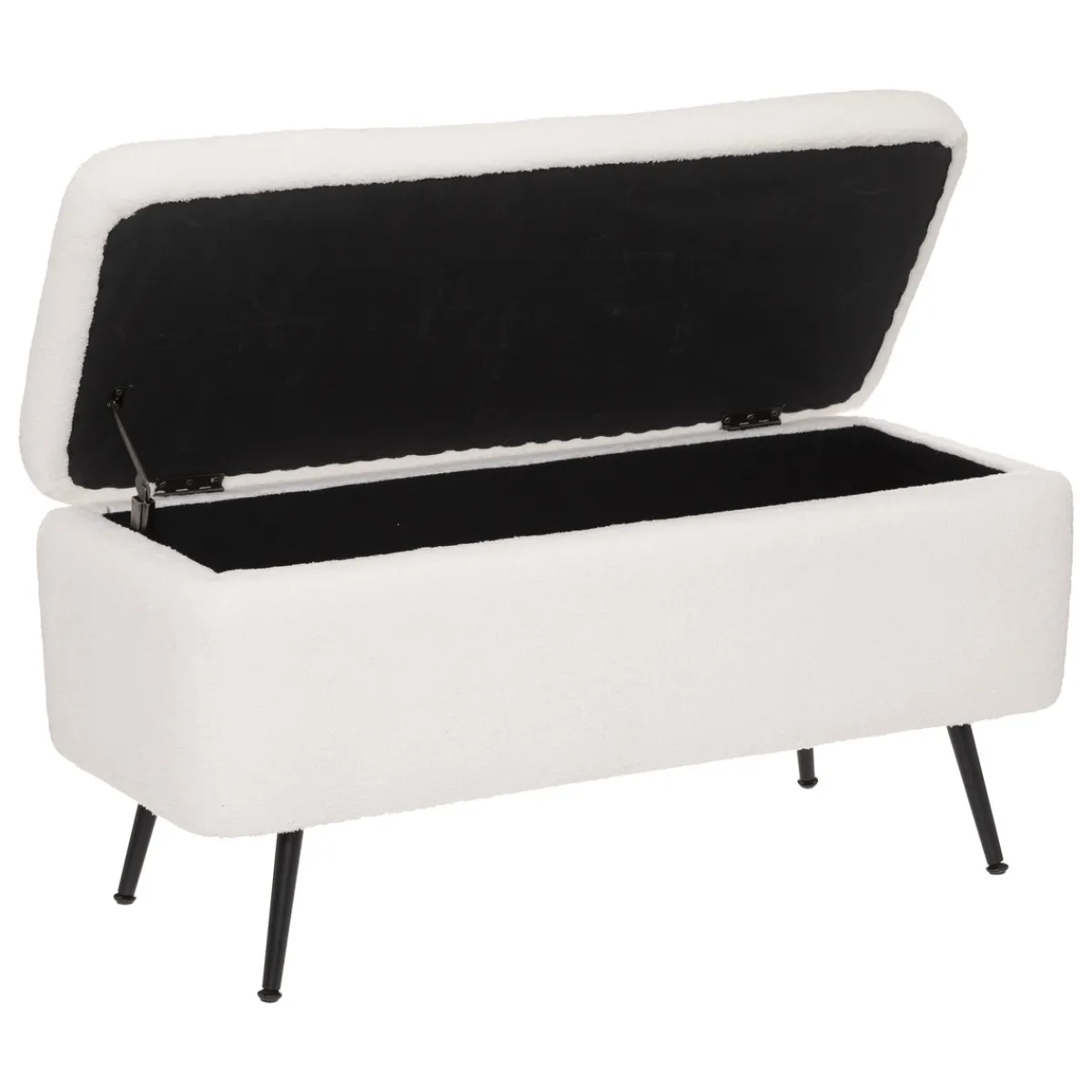 Atmosphera Bancs|Bancs*Banc coffre bouclette "Aurora" Marron