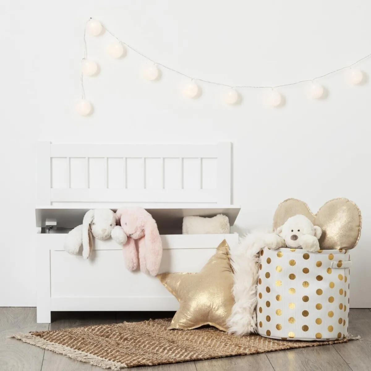Atmosphera Coffres À Jouets*Banc coffre enfant Blanc