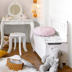 Atmosphera Coffres À Jouets*Banc coffre enfant Blanc