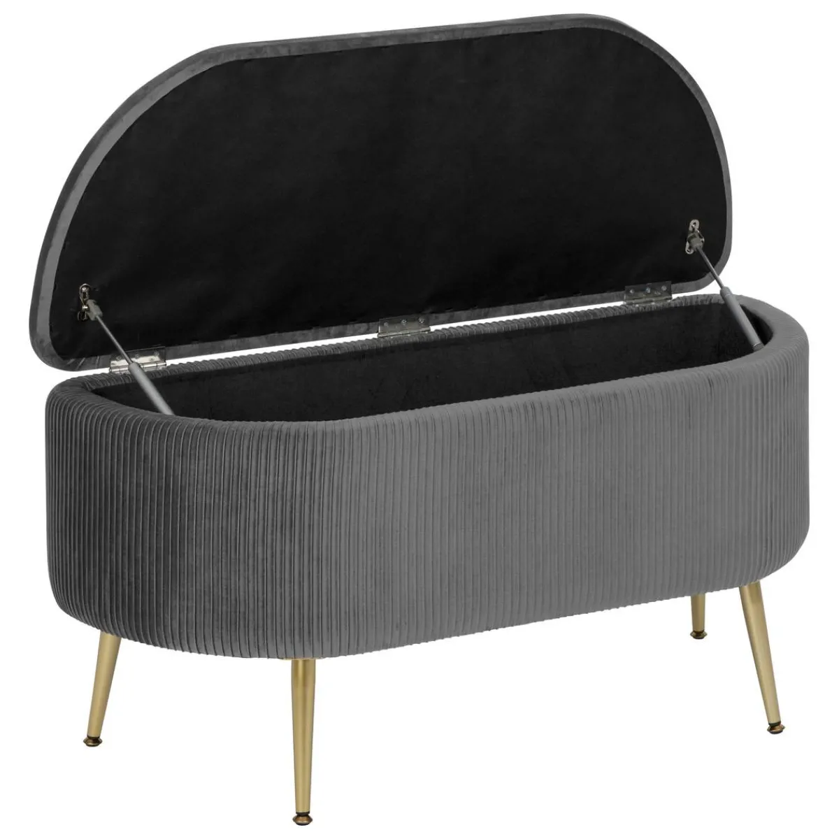 Atmosphera Bancs|Bancs*Banc coffre velours "Solaro" Vert