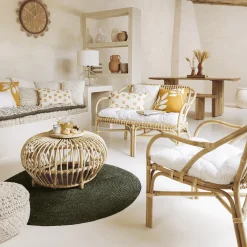 Atmosphera Voir Tout |Canapés*Banquette "Neta" Ivoire