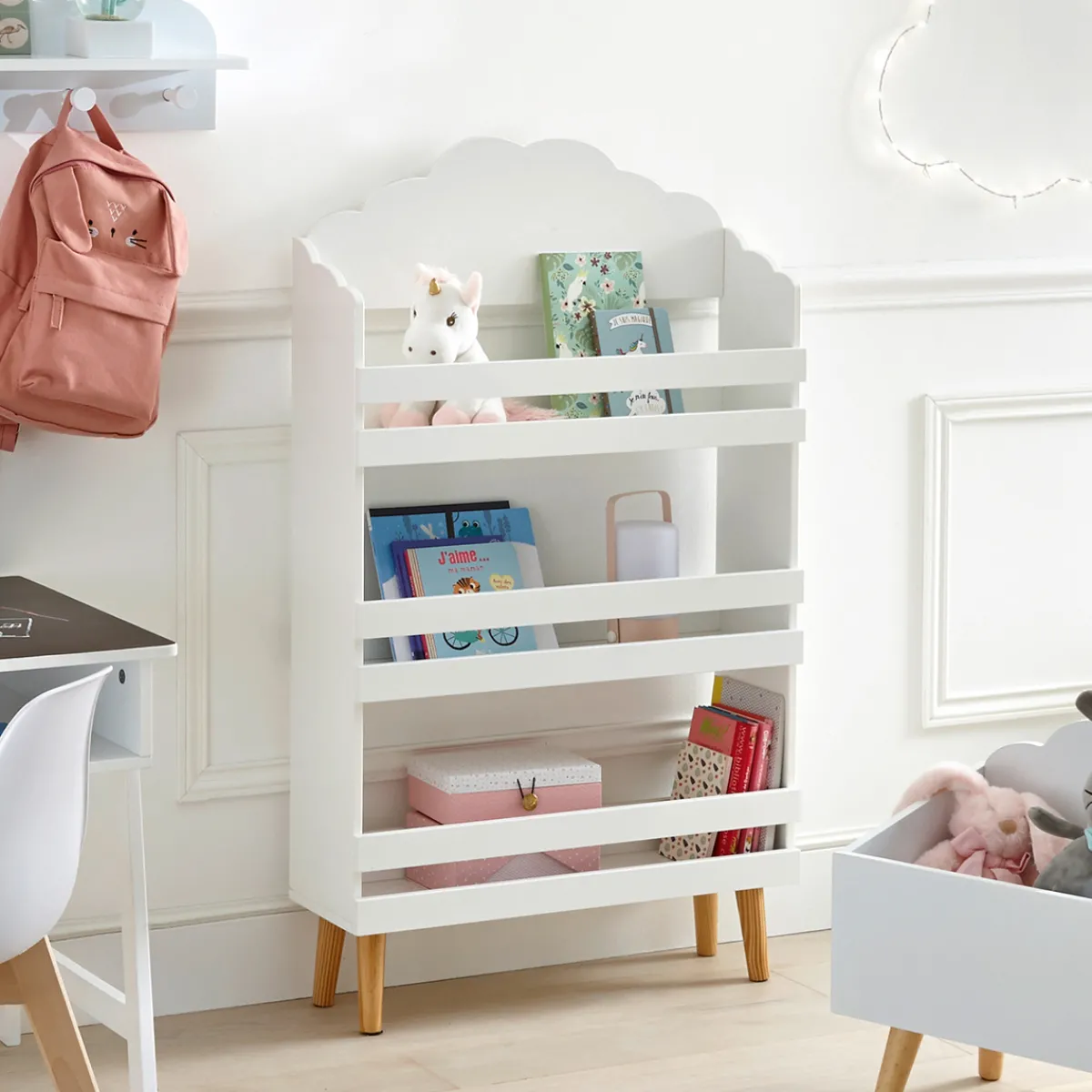 Atmosphera Bibliothèques, Étagères*Bibliothèque enfant "Nuage" Blanc