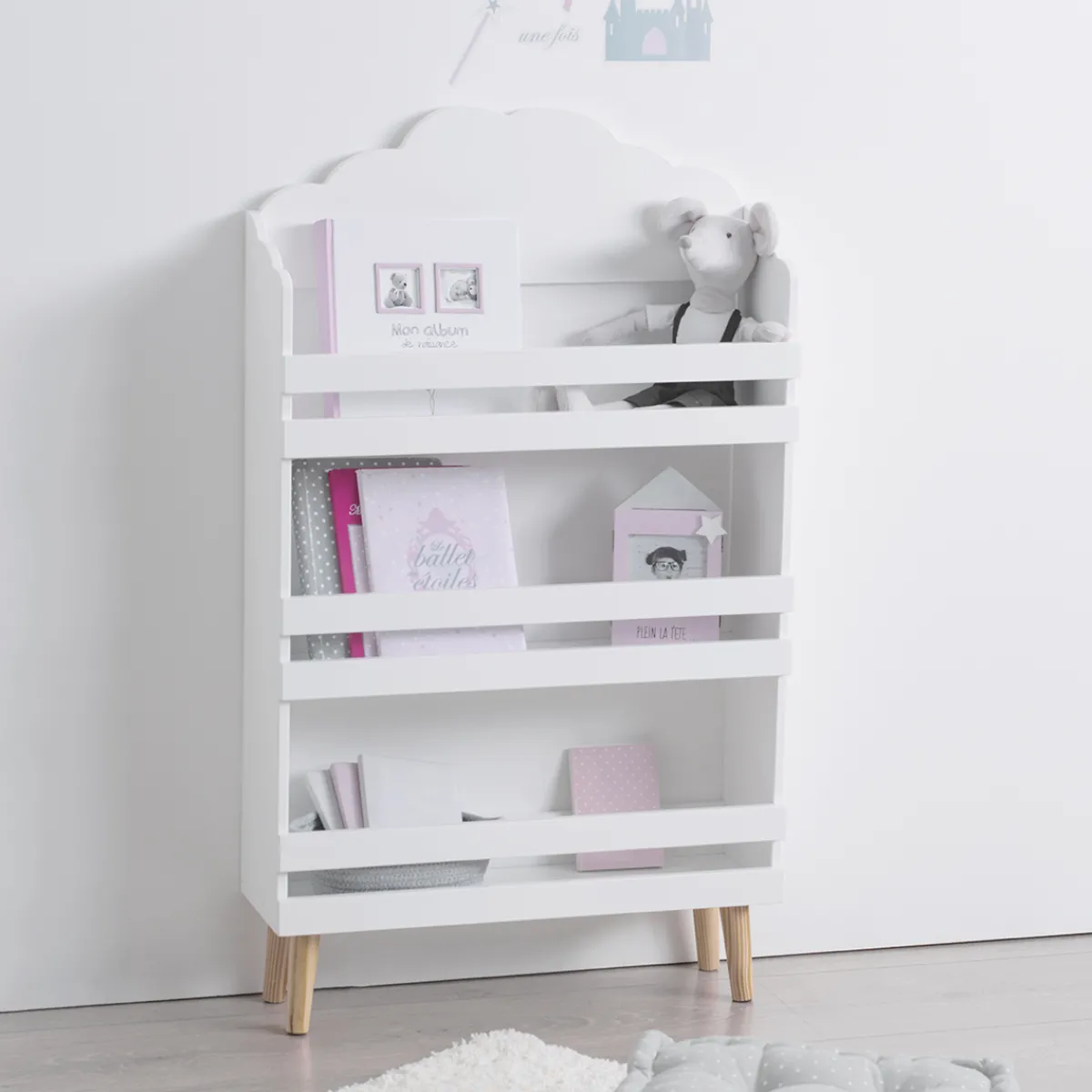 Atmosphera Bibliothèques, Étagères*Bibliothèque enfant "Nuage" Blanc