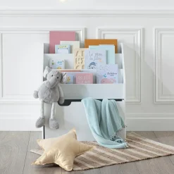 Atmosphera Bibliothèques, Étagères*Bibliothèque enfant à roulettes Blanc