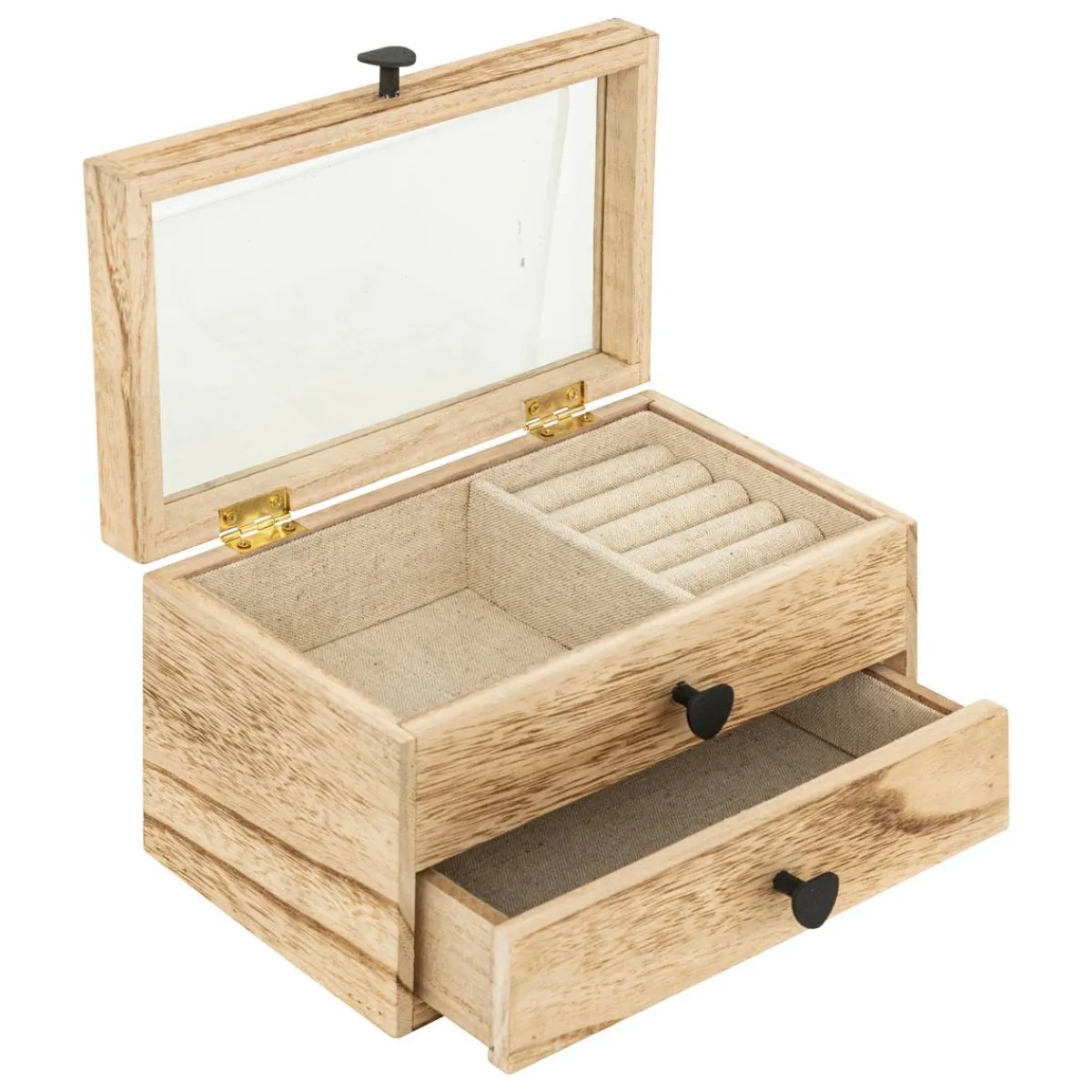 Atmosphera Boîtes À Bijoux, Porte-Bijoux|Voir Tout *Boîte à bijoux "Inuit dreams" Beige