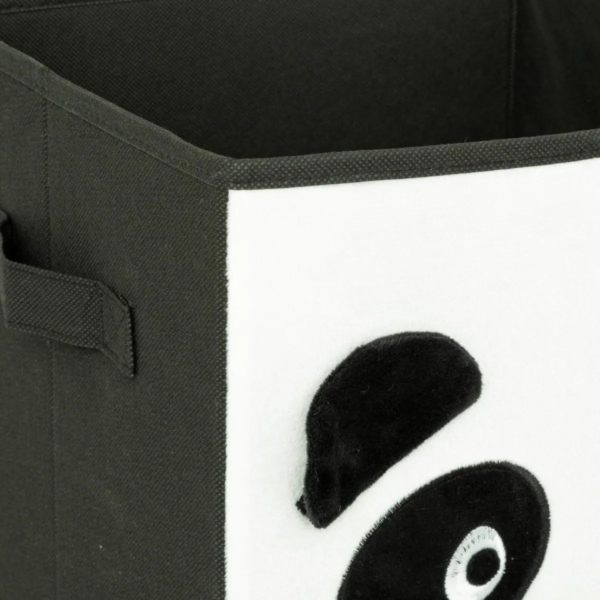 Atmosphera Boîtes, Petits Rangements*Boîte de rangement enfant panda "Joey" NoiretBlanc