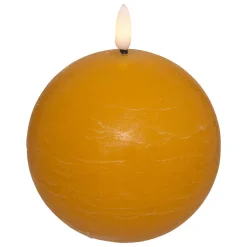 Atmosphera Bougies Led*Bougie boule à led "Molia" Jaune