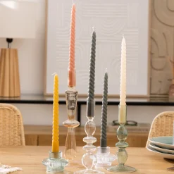 Atmosphera Bougies*Bougie bâton "Twist Many" Blanc