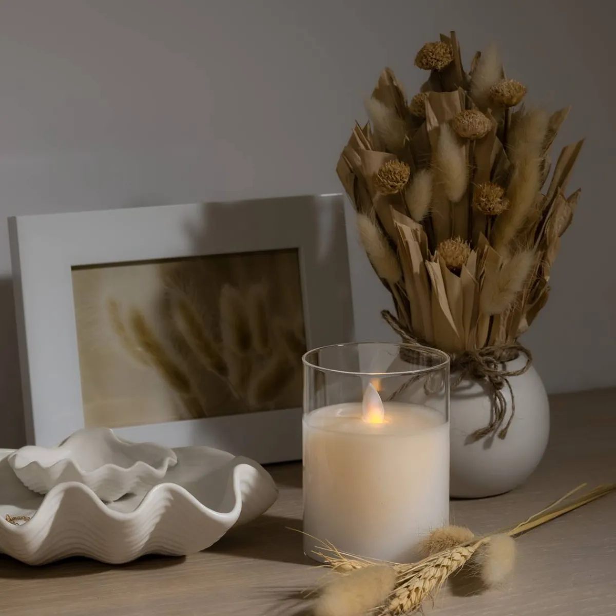 Atmosphera Bougies Led*Bougie LED "Sena" Blanc