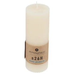 Atmosphera Bougies*Bougie ronde "Demi" Gris
