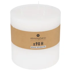 Atmosphera Bougies*Bougie rustique 3 mèches "Olia" Blanc