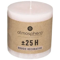 Atmosphera Bougies*Bougie rustique "Olia" Blanc