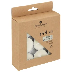 Atmosphera Bougies*18 Bougies chauffe-plats "Hugo" Rouge