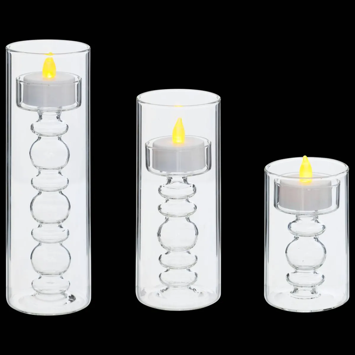 Atmosphera Coffrets Senteurs*3 bougies LED "Lena" Multicolore