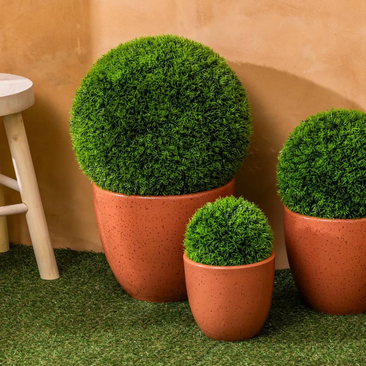 Atmosphera Plantes Artificielles*Boule de buis artificiel "Carly" Jaune