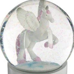 Atmosphera Objets Déco*Boule à neige "Licorne" Beige