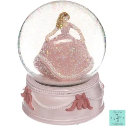 Atmosphera Objets Déco*Boule à neige musicale "Princesse" Doré