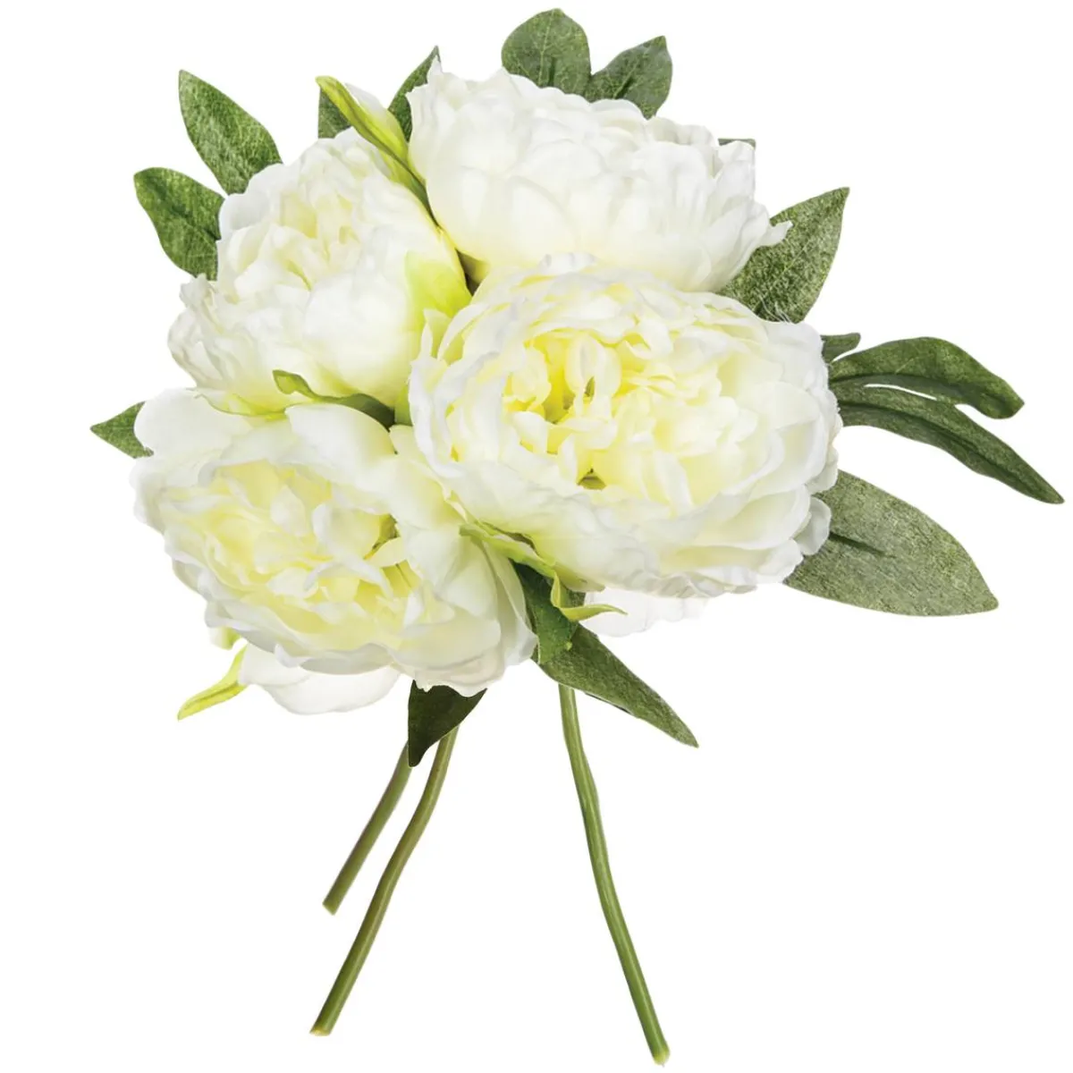 Atmosphera Fleurs Artificielles*Bouquet de 4 pivoines articielles Blanc