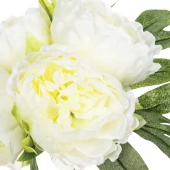 Atmosphera Fleurs Artificielles*Bouquet de 4 pivoines articielles Blanc