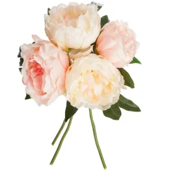 Atmosphera Fleurs Artificielles*Bouquet de 4 pivoines articielles Beige