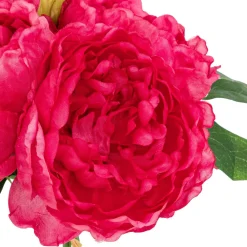 Atmosphera Fleurs Artificielles*Bouquet de 4 pivoines artificielles "Bely" Transparent